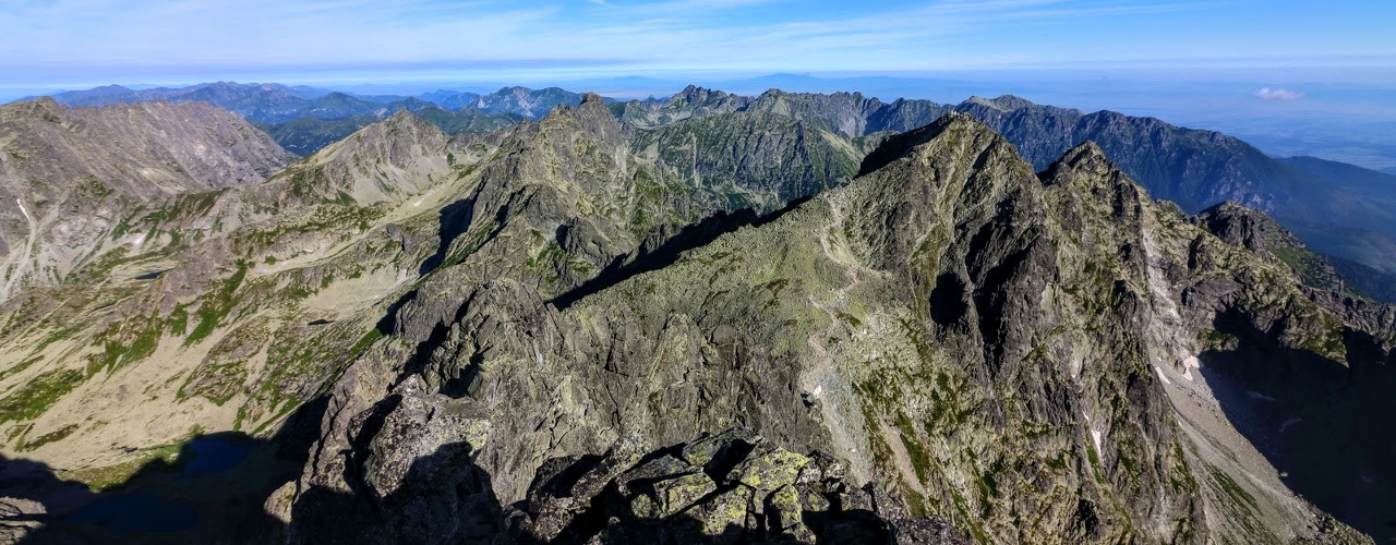 View from the Vysoká the crown of the Tatras